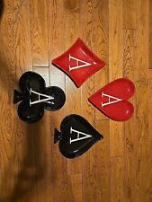 Set of 4 Poker themed dishes picture