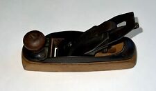 Early Vintage Stanley Rule & Level Co Transitional Plane Wood Bottom Tool picture