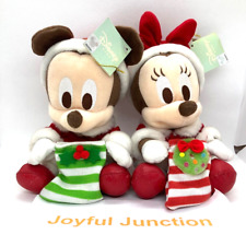 Tokyo Disney Baby Mickey Minnie Mouse Plush Toy Doll set Christmas Santa Claus picture