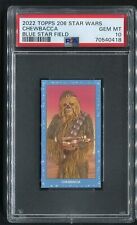 2022 Topps 206 Star Wars Blue Star Field Chewbacca PSA 10 picture