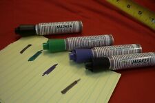 4 VTG.  Stanford MARKERS DE LUXE Metal Barrel Stinky Smelly PURPLE GREEN BLACK picture