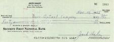 Jack Haley Signed Personal Check (drawn upon his personal acct vs business acct) picture