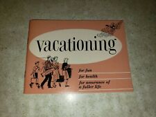 1955 Vintage Equitable Life Assurance Society Vacationing Booklet, Decent Shape picture