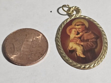 St. Saint Anthony Oval brass-tone pendant picture