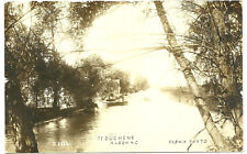 Vintage RPPC Pt Duchene Algonac, MI Canoe August 1, 1916 Pesha Photo 2706    8 picture
