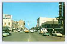 1950'S. EVERETT, WASHINGTON. NORTH ON COLBY AT HEWITT AVE. POSTCARD. HH19 picture