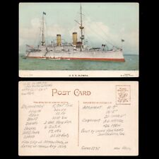 WWI US NAVY USS OLYMPIA Colorized UDB UNP Postcard of Enrique Muller Photo picture