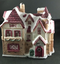 VTG Ceramic Santa's Village Santa Claus Home picture