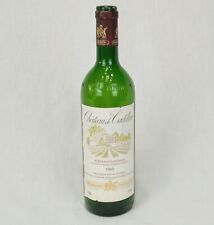 Rare 1988 French  Chateau de CADILLAC   Bordeaux  Superieur   Wine  Empty bottle picture