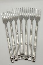 VTG Hanford Forge Stainless 7 Piece Flatware Bamboo Tiki Cocktail Forks Korea  picture