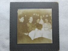 Antique Five Women At Dining Table Cabinet Card picture