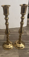 18 vintage brass candlesticks made in japan picture