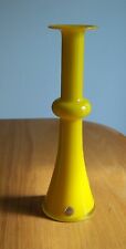 Holmegaard Glassworks Kastrup MCM Yellow Cased Carnaby Ring Vase Per Lutken picture