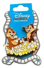 Disney Studio Store Hollywood Pin 2019 DSSH Chip n Dale Eating Popcorn D23 Expo picture