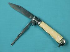 Vintage British Richards Sheffield England Large 2 Blade Folding Pocket Knife picture