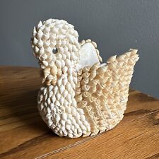 Handmade Swan Seashell Figure Made in Philippines Planter Pencil Holder Unique picture