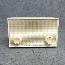 Admiral Tube Radio Model Y3503 AM White 1960's Vintage MCM Mid Century Modern picture