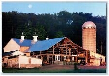 c1950's Barn Raising At Malabar Farm State Park Lucas Ohio OH Vintage Postcard picture