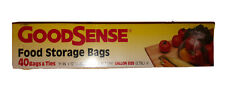 1990’s *Sealed Goodsense Food Storage Bag-40 Bags & Ties 11”x12–1/2” Gallon Size picture
