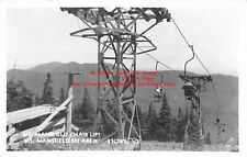VT, Stowe, Vermont, RPPC, Mount Mansfield Chair Lift, Ski Area, Photo picture