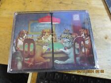 Dogs Playing Poker 2 Playing Card Decks Promo Give away W/Case picture