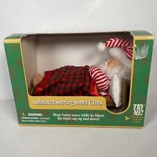 Vtg GEMMY Animated Snoring Sleeping Santa Stocking Hat 9