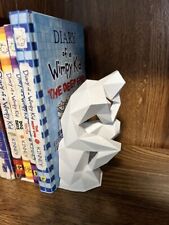 2x Thinking Man Bookend 3d Printed - white (2 Thinking man bookends) picture