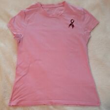 Vera Wang Simply Vera Women's Sz. Large Pink Tshirt W Breast Cancer Awareness... picture