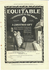 1902 Equitable Life Insurance Antique Print Ad Strongest In The World Christmas picture