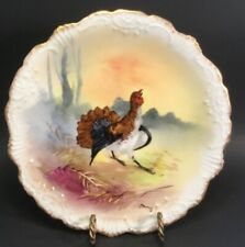 Antique French Limoges Hand painted Art Plate Artist Signed c.1891-1914 picture