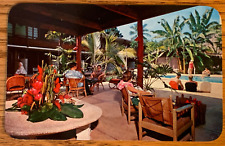 HI Hawaii Hawaiian Islands, Kailua, Kona Palms Hotel, ca 1960 PC Boat & Air Mail picture