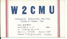 QSL 1948 Williston Park   New York    radio card picture