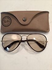 B&L Ray-Ban Leathers Leather Sunglasses Aviator Bausch & Lomb Read DESCRIPTION picture