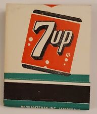 Vintage 7up, FULL matchbook; 1950's; Unused/Unstruck; 7-UP; NOS;  picture