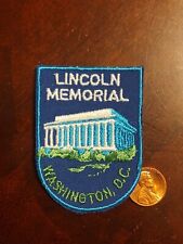 Vintage Voyager Lincoln Memorial Washington DC Embroidered Patch NEW Iron-On Sew picture
