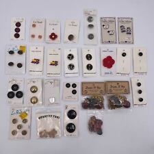 91 Vintage Buttons JHB Mill Hill Le Chic Bouton Mode Jesse James R New Card Bag picture