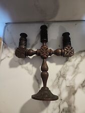 Vintage Old California Mexican Craved Wood Candelabra picture