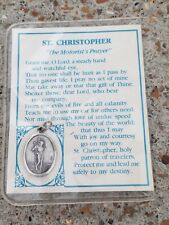 1992 St. Christopher The Motorist Prayer Medal Pendant St Joseph Parish picture