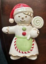 Rare Collectible - Lenox Gingerbread Girl 7” Figurine With Lollipop Christmas picture