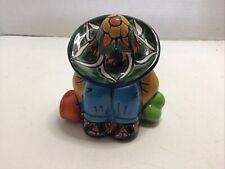 Mexican Talavera Pottery - Pancho Statue Sleeping Siesta Sombreros Man  picture