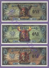 2007 EB EF EE $1 DISNEYLAND PIRATE DISNEY DOLLARS SN 00000555 3-X MATCH REPEATER picture