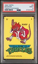 1989 Topps TMNT Ninja Turtles #6 Splinter Sticker Card PSA 9 picture