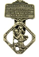 N.G. Pewter Behold St Christopher with Motorist's Prayer Visor Clip, 2 5/8 Inch picture