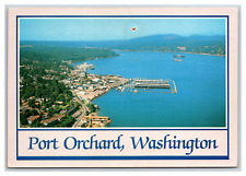 Port Orchard, Washington Aerial View Marina Waterfront Postcard Unposted picture