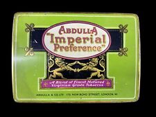 Antique Abdulla & Co Virginian Grown Tobacco Cigarette Tin Box Advertising picture