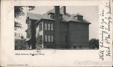 1905 Hudson,MA High School Middlesex County Massachusetts Postcard 1c stamp picture