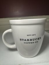 Commerative Est 1971 Starbucks Coffee Co. Barista 18oz Coffee/Tea Mug White 2001 picture