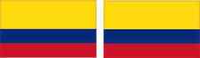 2.5in x 1.5in Colombian Flag Stickers Car Truck Vehicle Bumper Decal picture