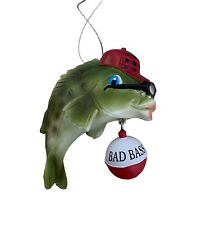 Kurt Adler BAD Bass Bobber with Bass Fish With Sunglasses Lips hanging Ornament picture