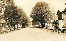 c1916 RPPC Postcard; Church Street Looking East, Saranac MI 5109 Ionia County picture